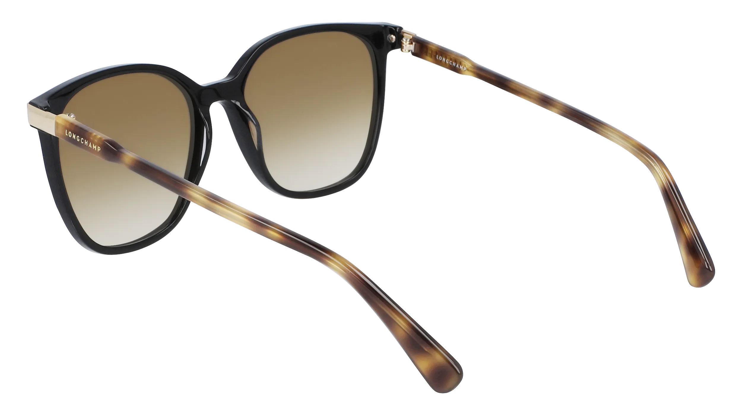 LONGCHAMP LO612S 010 Occhiali da sole Acetato Nero Squadrata Normale Fotocromatiche - immagine 3