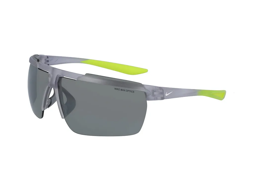 Nike NIKE WINDSHIELD CW4664 012 Occhiali da sole Plastica Grigio Argento Squadrata Flash - immagine 1