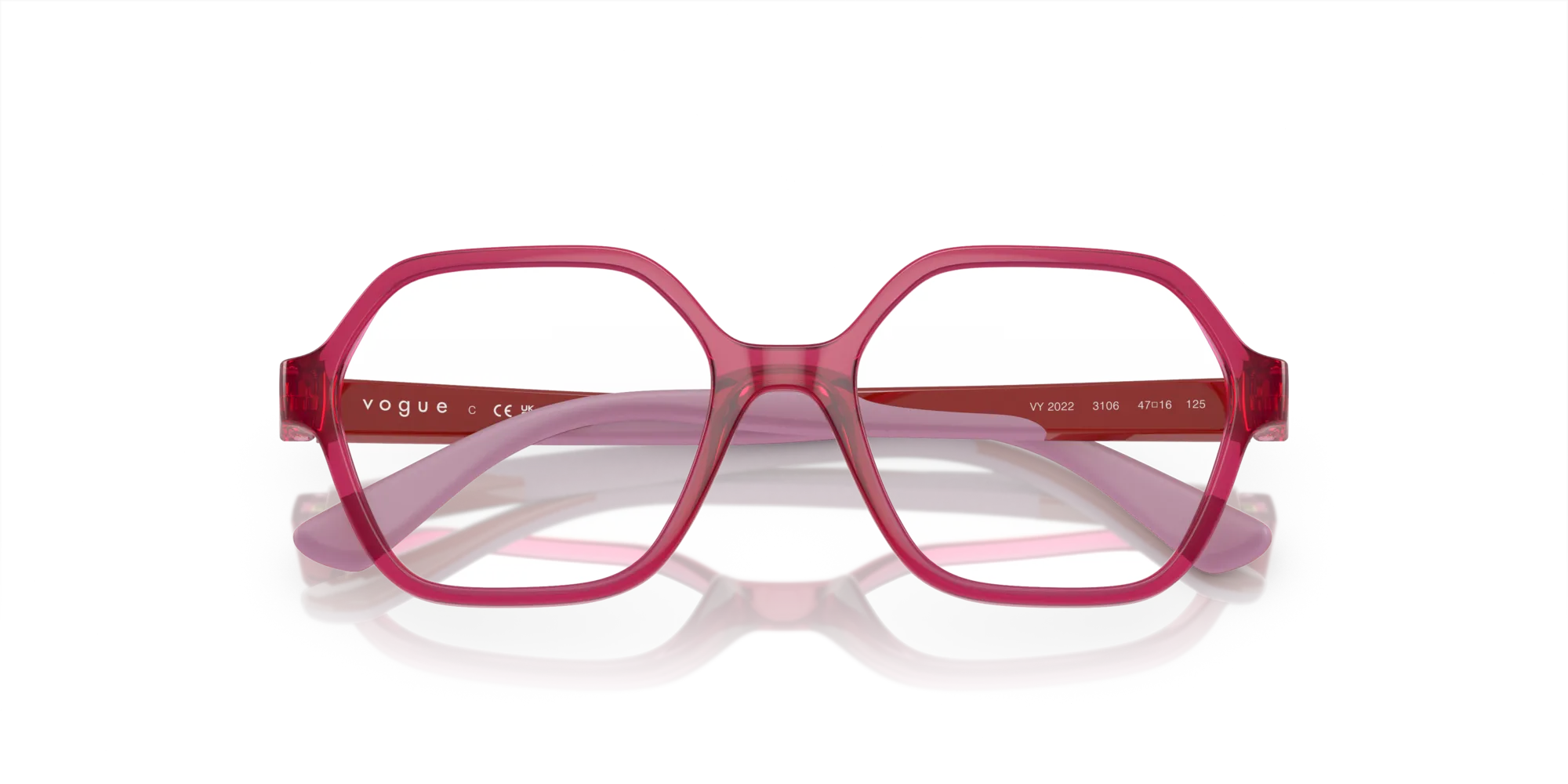 VOGUE EYEWEAR VY2022 3106 Montature da vista Nylon Viola Geometrica Normale - immagine 2