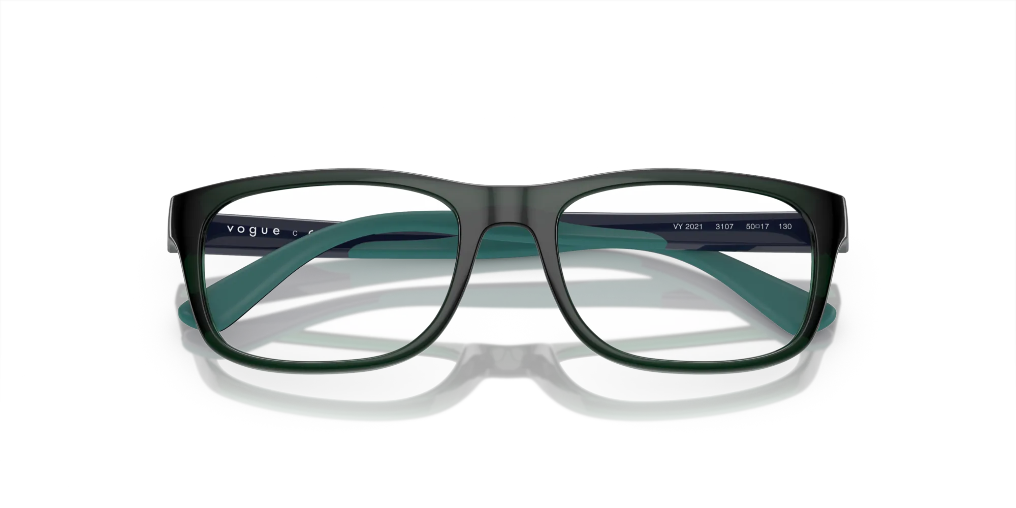 VOGUE EYEWEAR VY2021 3107 Montature da vista Nylon Verde Trasparente Squadrata Normale - immagine 2
