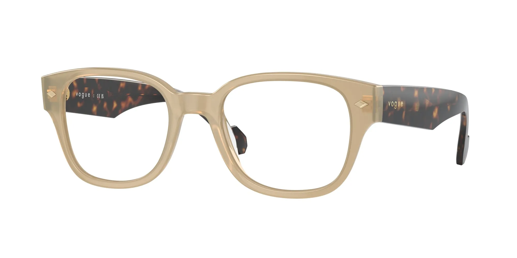 VOGUE EYEWEAR VO5529 W900 Montature da vista Acetato Marrone Trasparente Pillow Normale - immagine 1