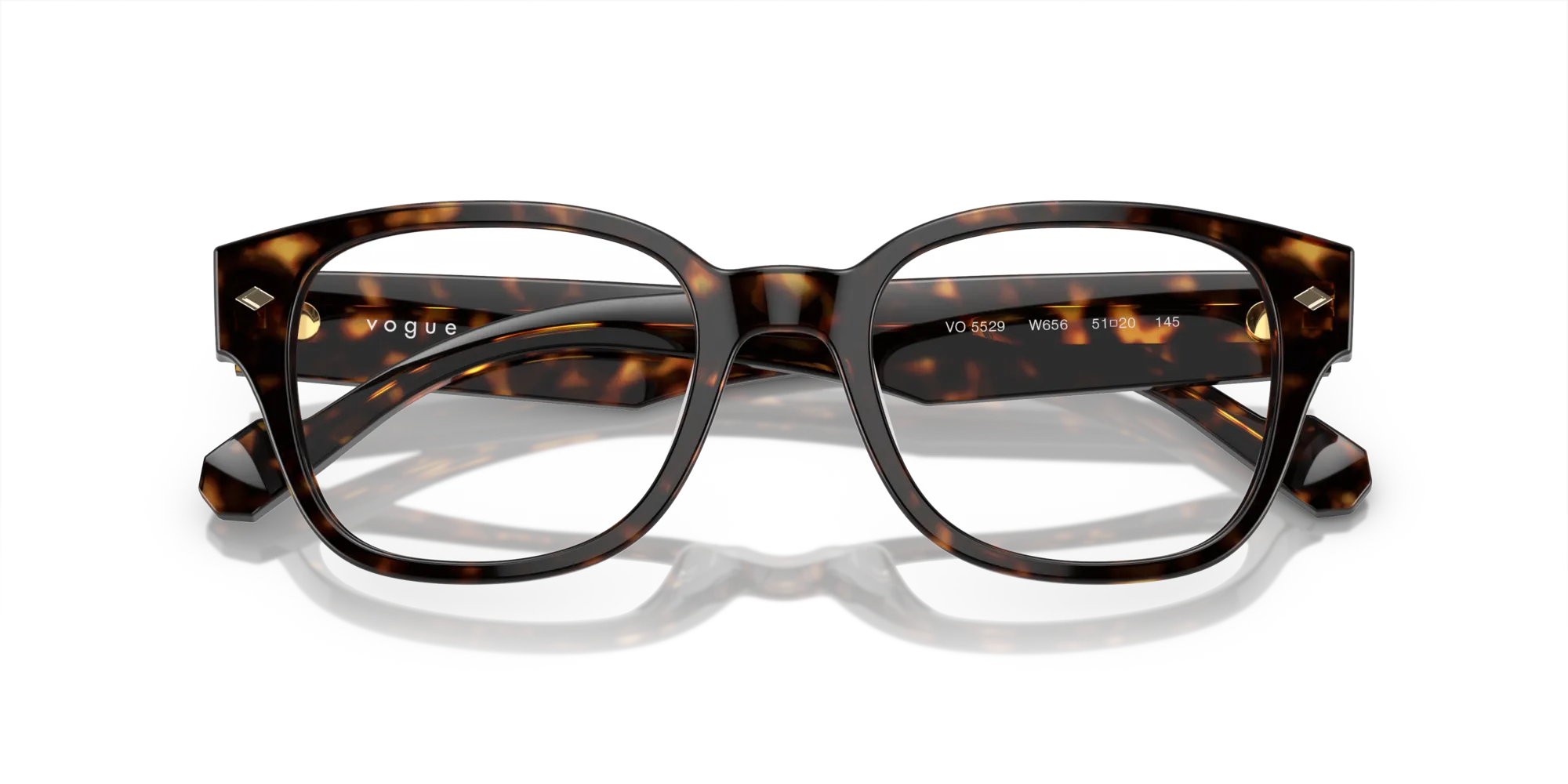 VOGUE EYEWEAR VO5529 W656 Montature da vista Acetato Marrone Pillow Normale - immagine 2