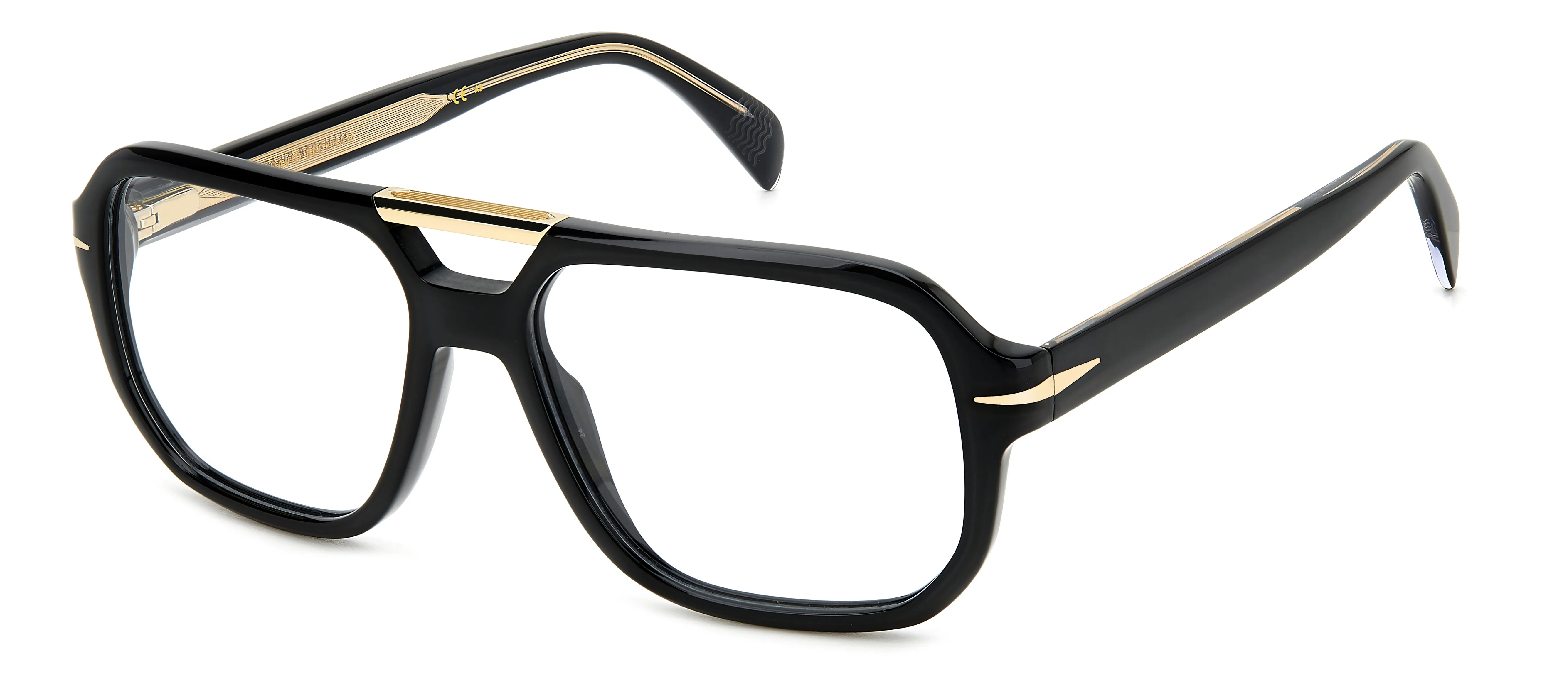 DAVID BECKHAM DB 7108 2M2 Montature da vista Acetato Nero Squadrata - immagine 1