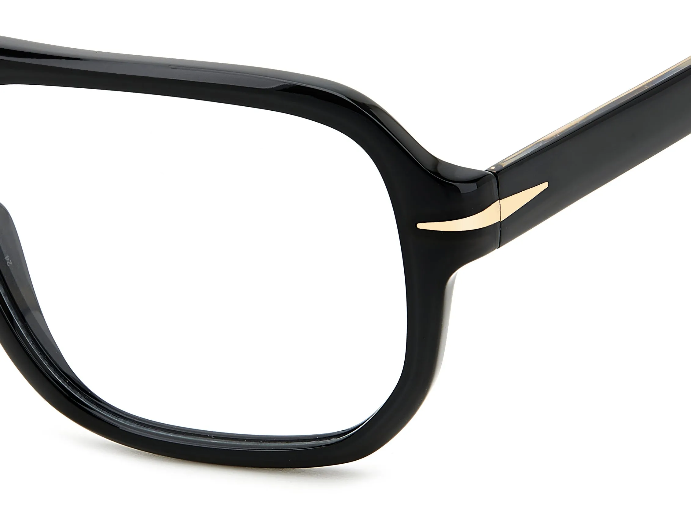 DAVID BECKHAM DB 7108 2M2 Montature da vista Acetato Nero Squadrata - immagine 4