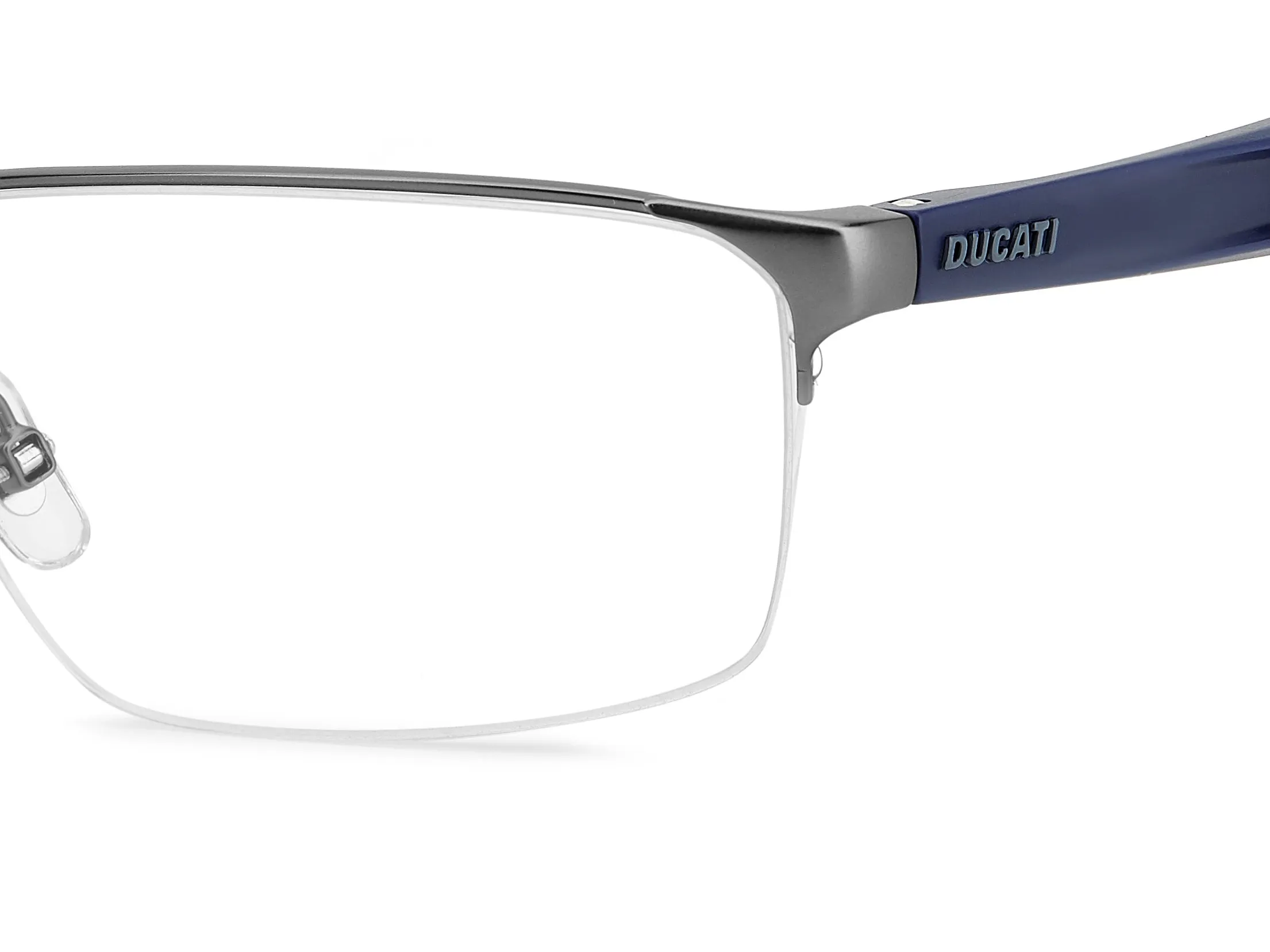 Carrera Ducati CARDUC 025 V6D Montature da vista Metallo Rutenio/Blu Geometrica - immagine 4