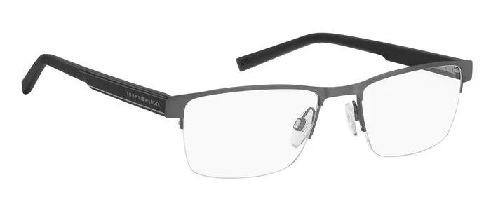 Tommy Hilfiger TH 1996 R80 Montature da vista Acciaio Canna di Fucile opaco Squadrata - immagine 2