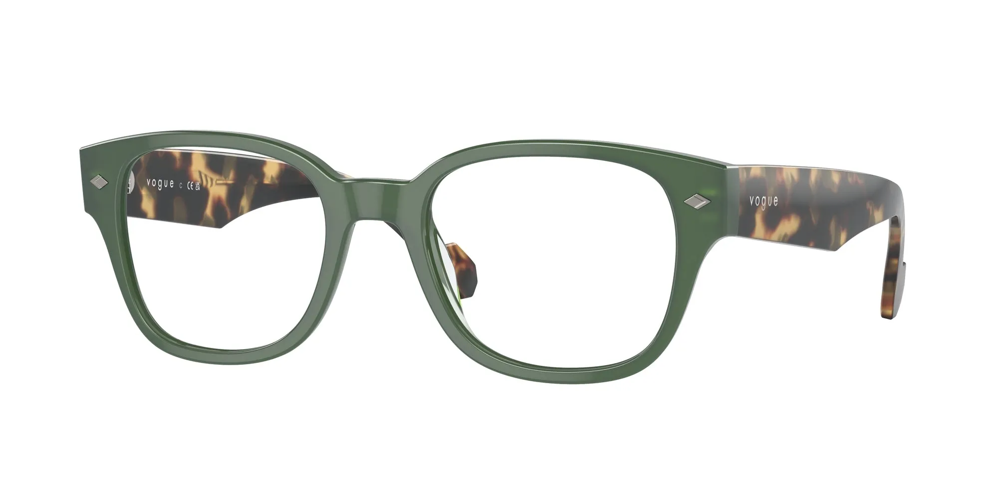 VOGUE EYEWEAR VO5529 3092 Montature da vista Acetato Verde Pillow Normale - immagine 1