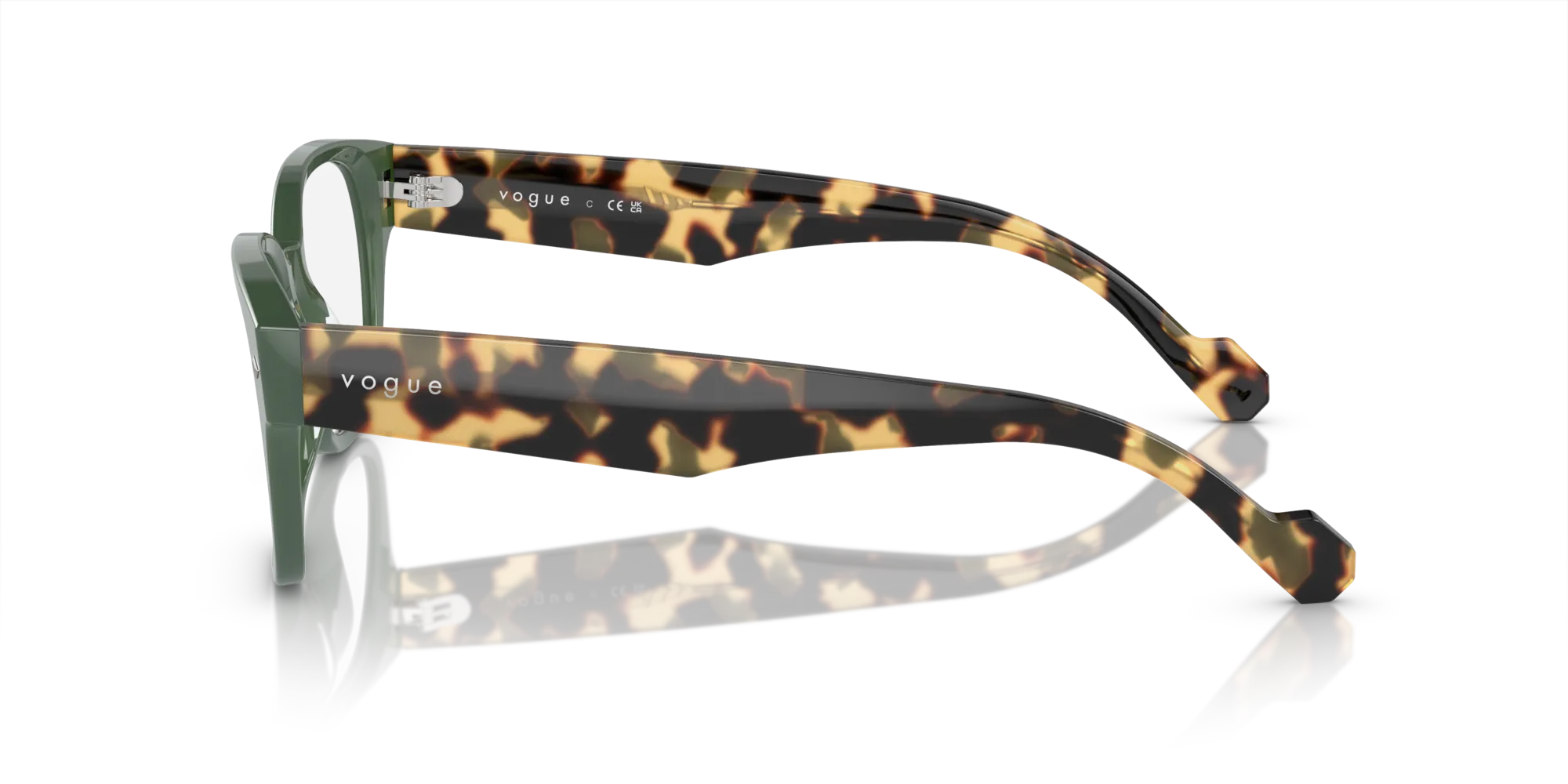 VOGUE EYEWEAR VO5529 3092 Montature da vista Acetato Verde Pillow Normale - immagine 4