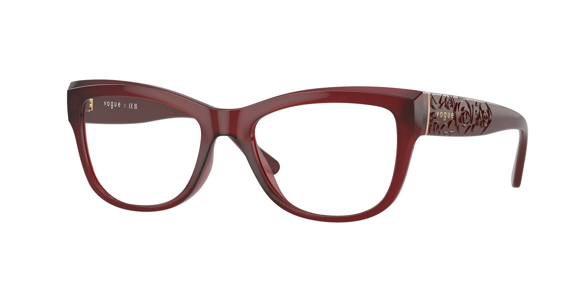 VOGUE EYEWEAR VO5528 3094 Montature da vista Nylon Rosso Cat Eye Normale - immagine 1