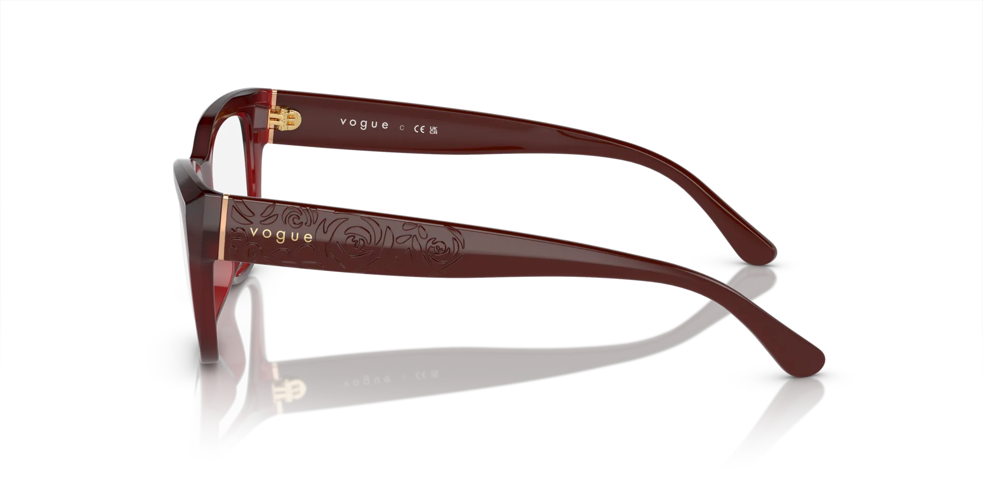 VOGUE EYEWEAR VO5528 3094 Montature da vista Nylon Rosso Cat Eye Normale - immagine 4