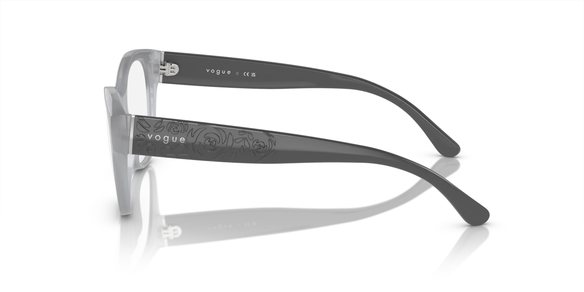 VOGUE EYEWEAR VO5527 3098 Montature da vista Nylon Grigio Geometrica Normale - immagine 4