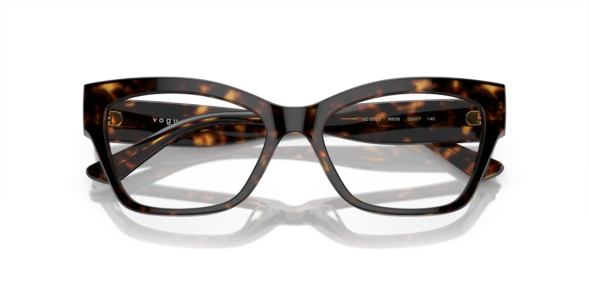 VOGUE EYEWEAR VO5523 W656 Montature da vista Acetato Marrone Cat Eye Normale - immagine 2