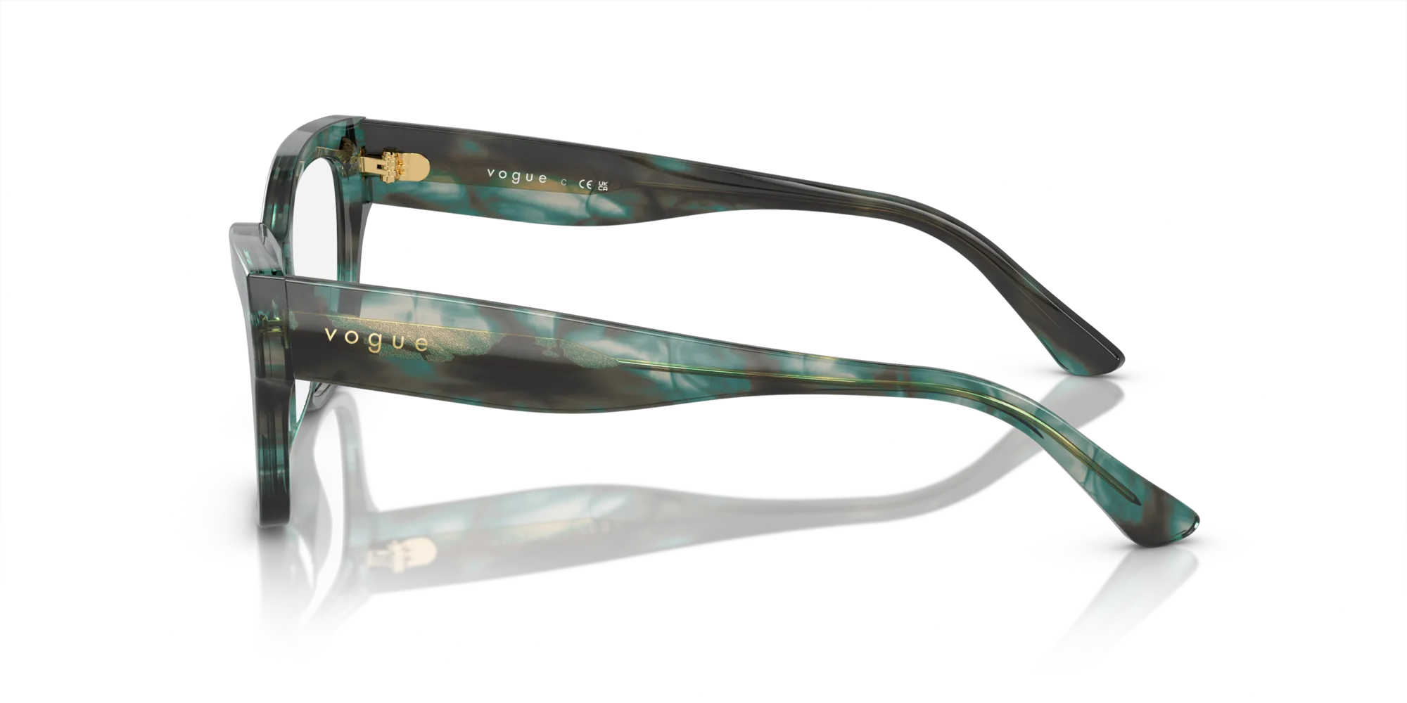 VOGUE EYEWEAR VO5523 3088 Montature da vista Acetato Verde Cat Eye Normale - immagine 4