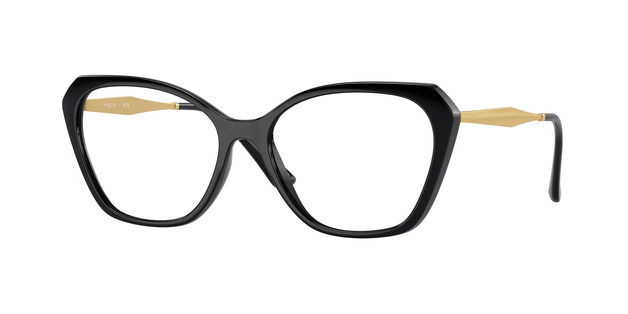 VOGUE EYEWEAR VO5522 W44 Montature da vista Iniettato Nero Geometrica Normale - immagine 1