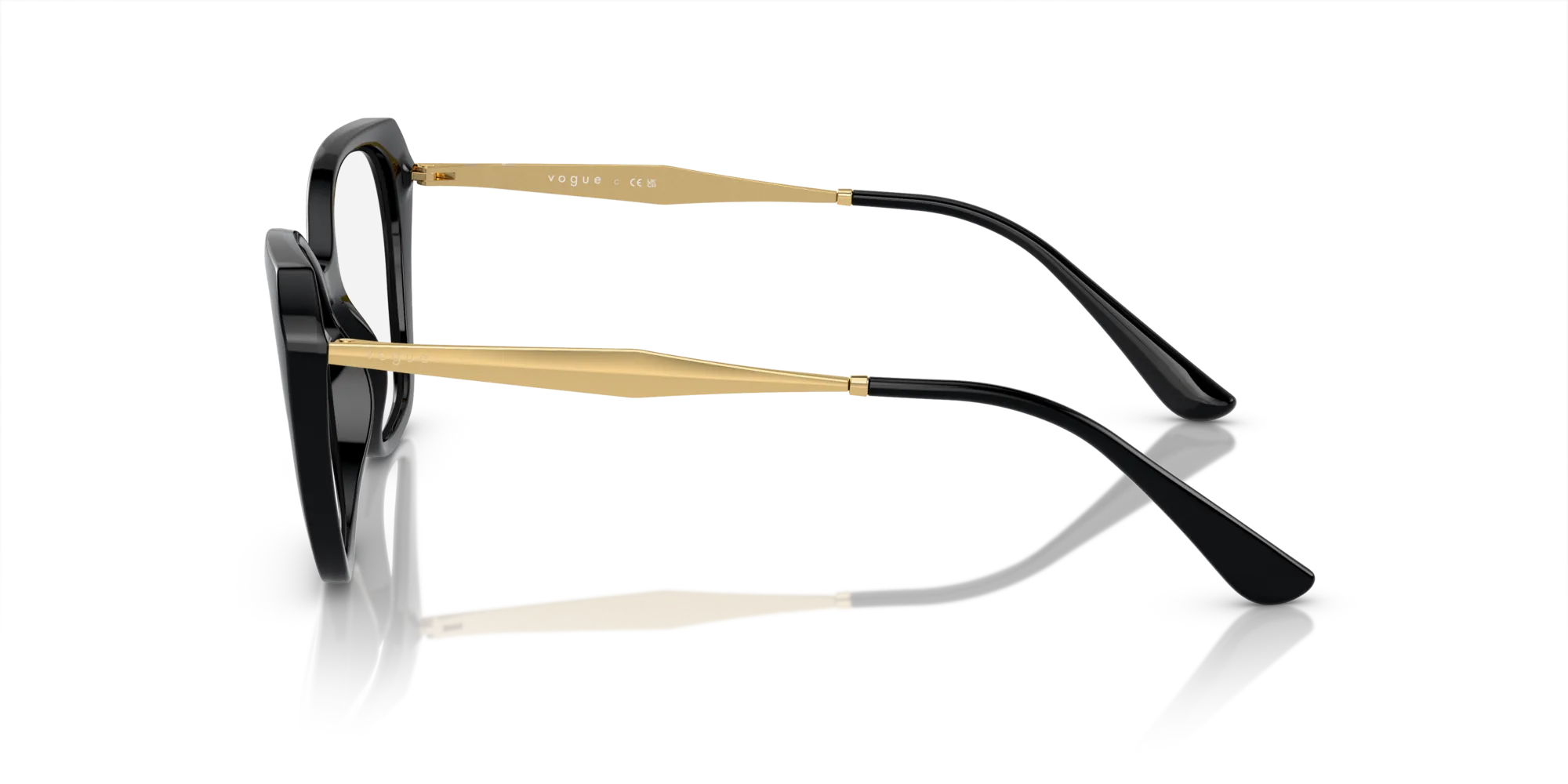 VOGUE EYEWEAR VO5522 W44 Montature da vista Iniettato Nero Geometrica Normale - immagine 4