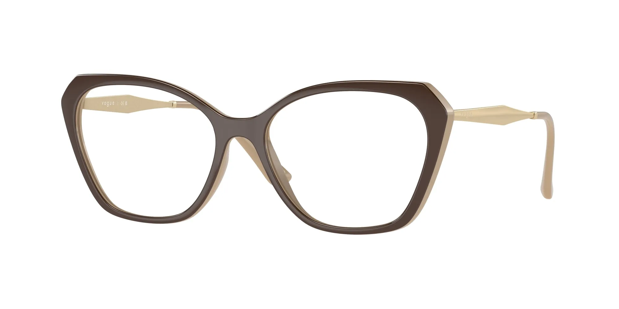 VOGUE EYEWEAR VO5522 3101 Montature da vista Iniettato Marrone Geometrica Normale - immagine 1