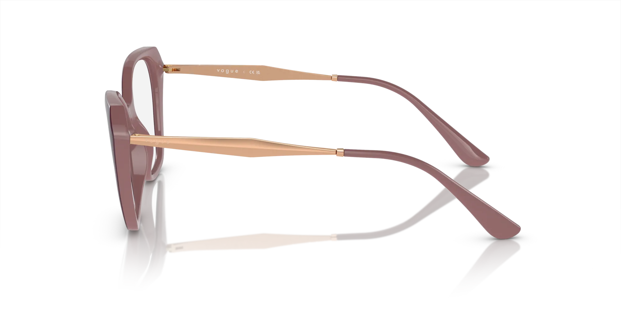 VOGUE EYEWEAR VO5522 3100 Montature da vista Iniettato Rosso Geometrica Normale - immagine 4
