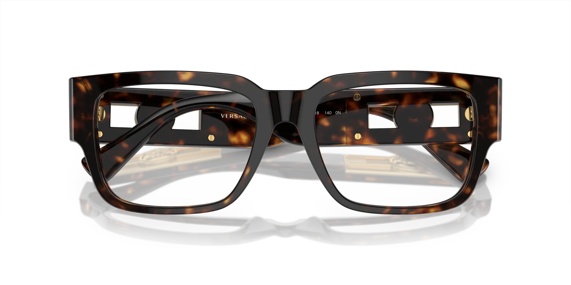 Versace VE3350 108 Montature da vista Acetato Tartaruga Trasparente Squadrata Normale - immagine 2