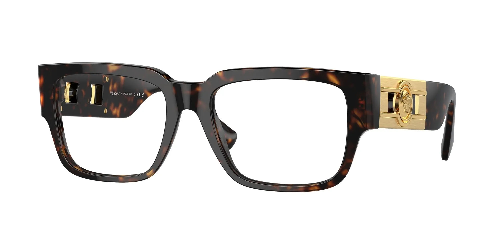 Versace VE3350 108 Montature da vista Acetato Havana Squadrata - immagine 1