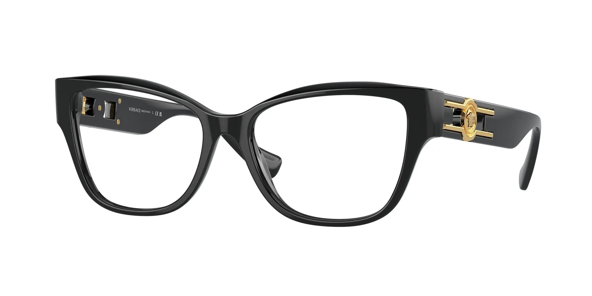 Versace VE3347 GB1 Montature da vista Acetato Nero Pillow Normale - immagine 1