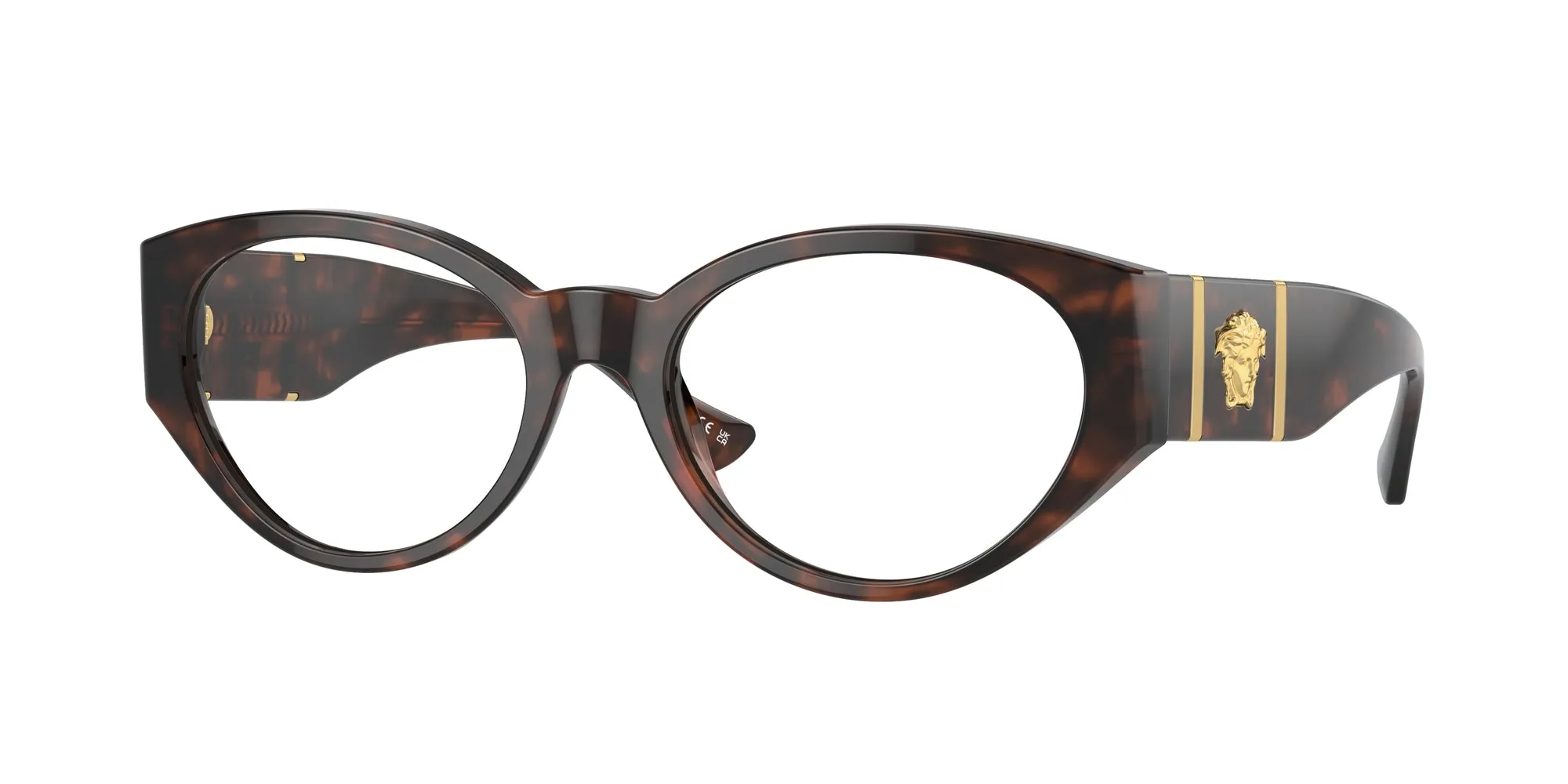 Versace VE3345 5429 Montature da vista Acetato Havana Rotonda - immagine 1