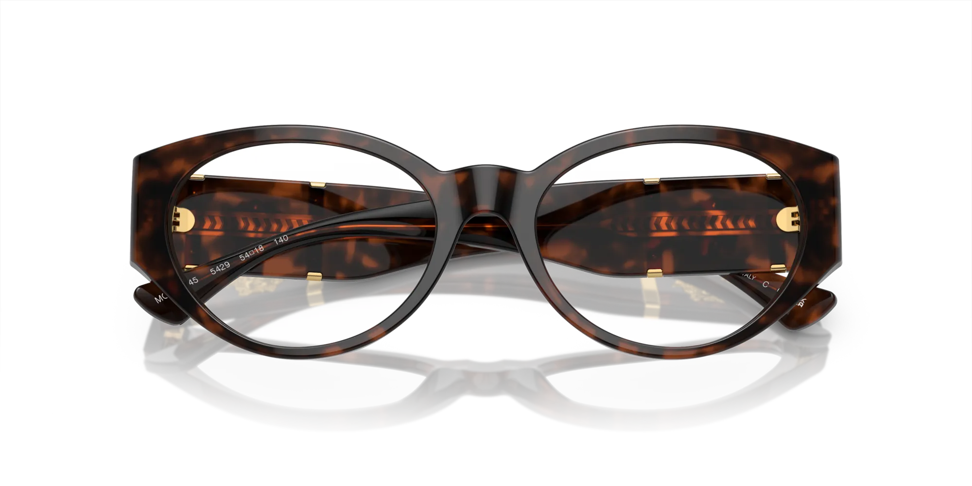 Versace VE3345 5429 Montature da vista Acetato Havana Rotonda - immagine 2