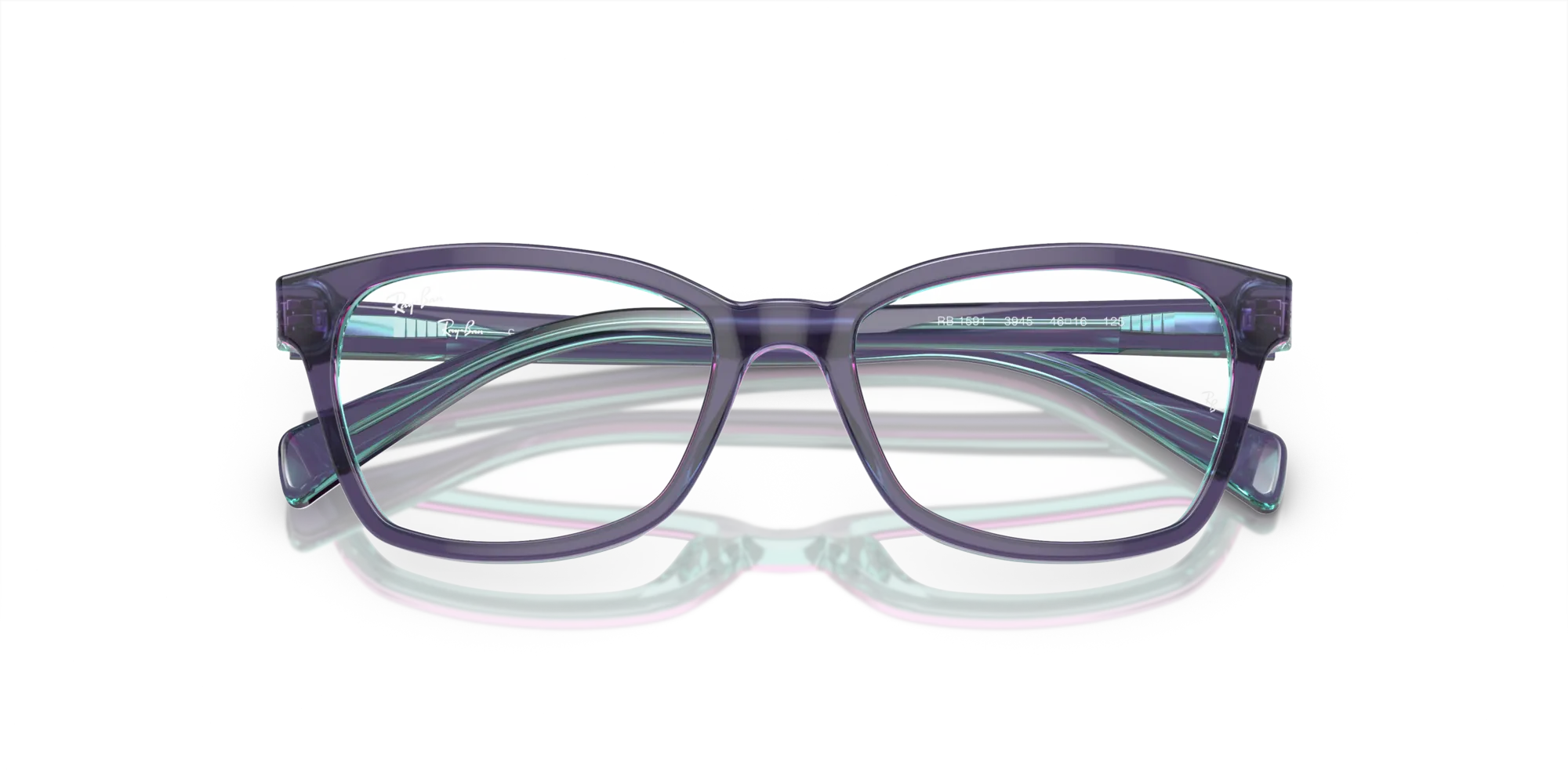 Ray - Ban RY1591 3945 Montature da vista Acetato Blu Squadrata - immagine 2