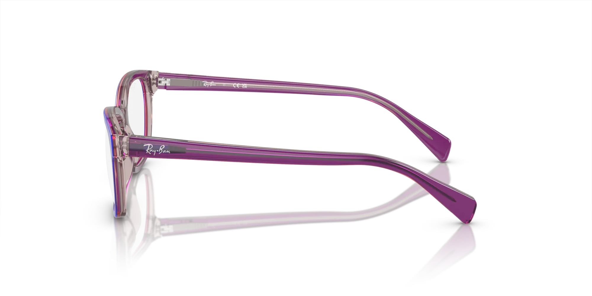 Ray - Ban RY1591 3944 Montature da vista Acetato Viola Squadrata - immagine 4