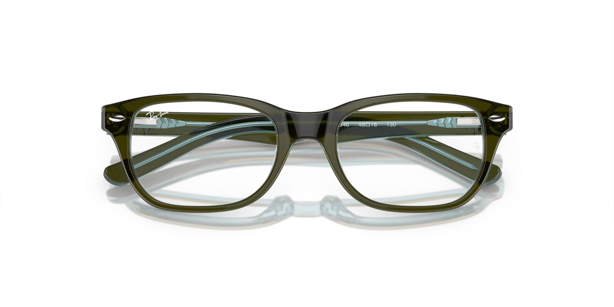 Ray - Ban RY1555 3946 Montature da vista Acetato Verde Squadrata - immagine 2