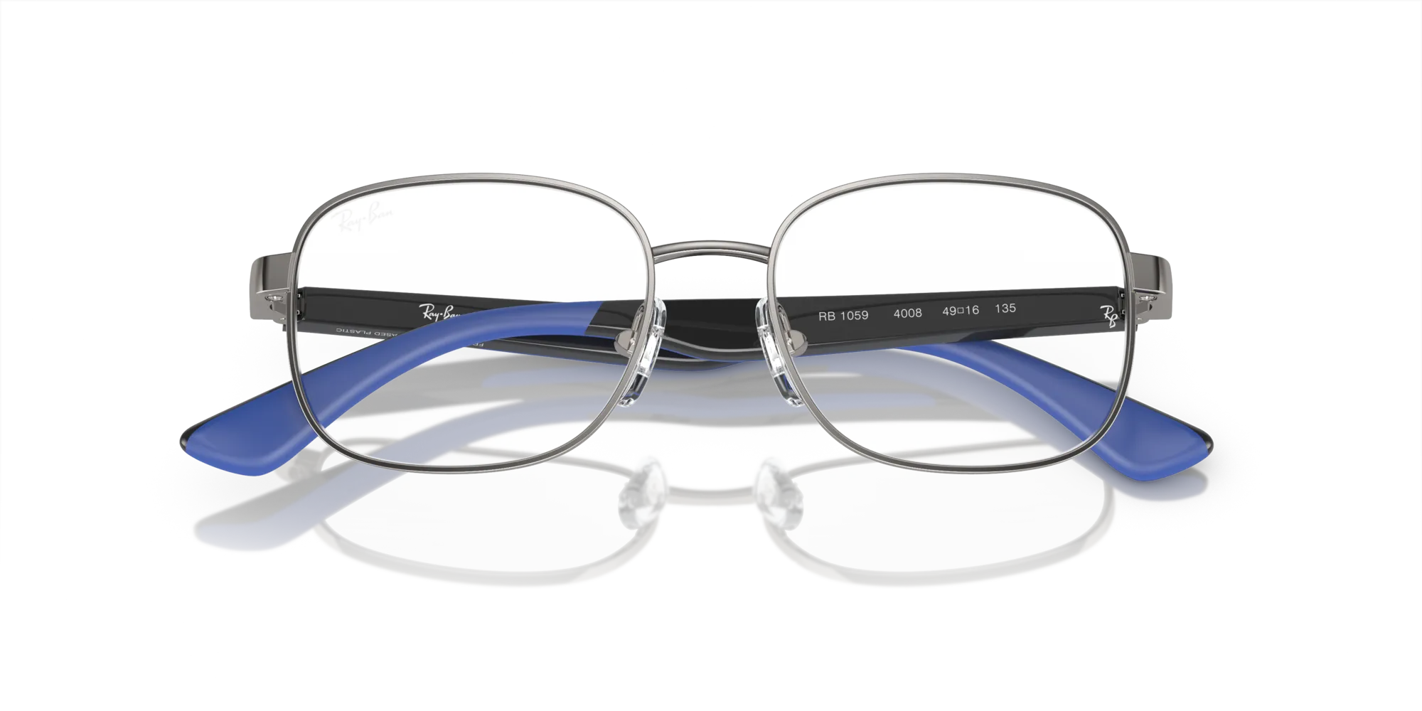 Ray - Ban RY1059 4008 Montature da vista Metallo Canna di fucile Squadrata - immagine 2