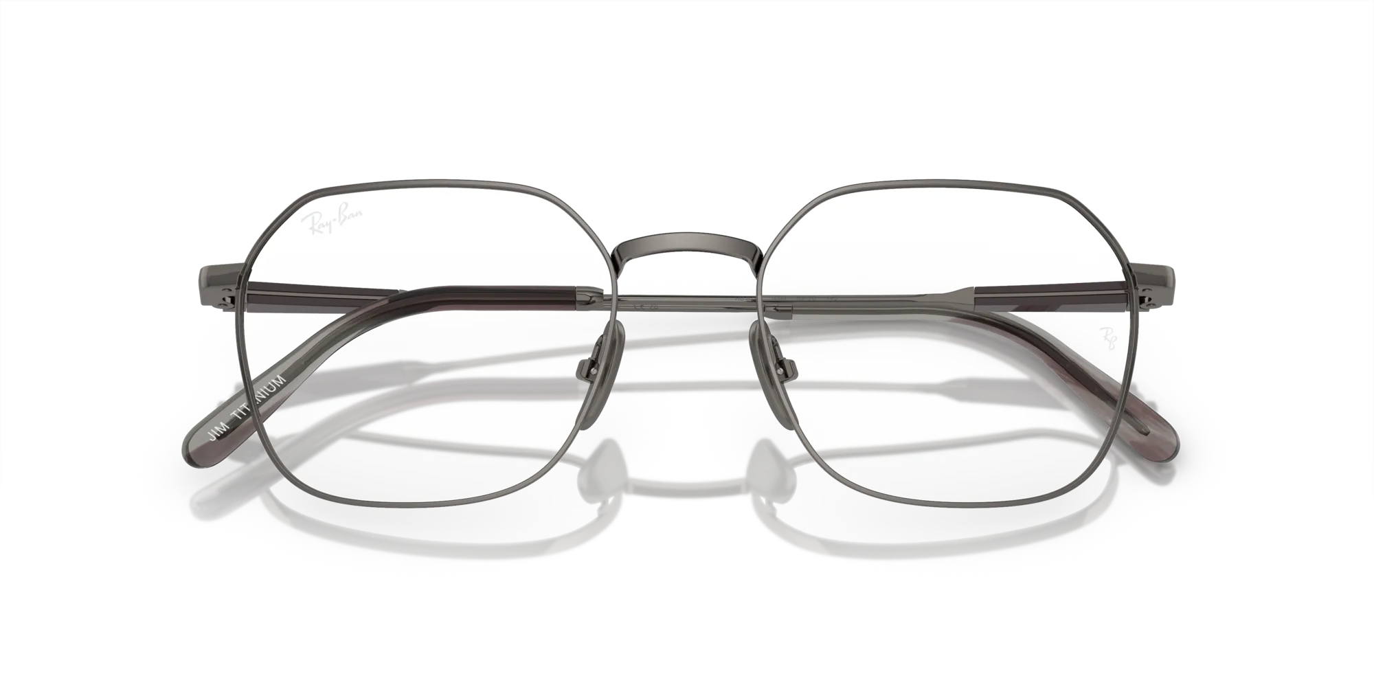 Ray - Ban RX8794 JIM TITANIUM 1000 Montature da vista Titanio Grigio Trasparente Geometrica Normale - immagine 2