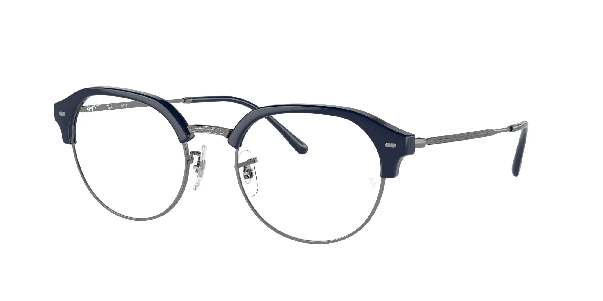 Ray - Ban RX7229 8210 Montature da vista Iniettato Blu Trasparente Geometrica Normale - immagine 1