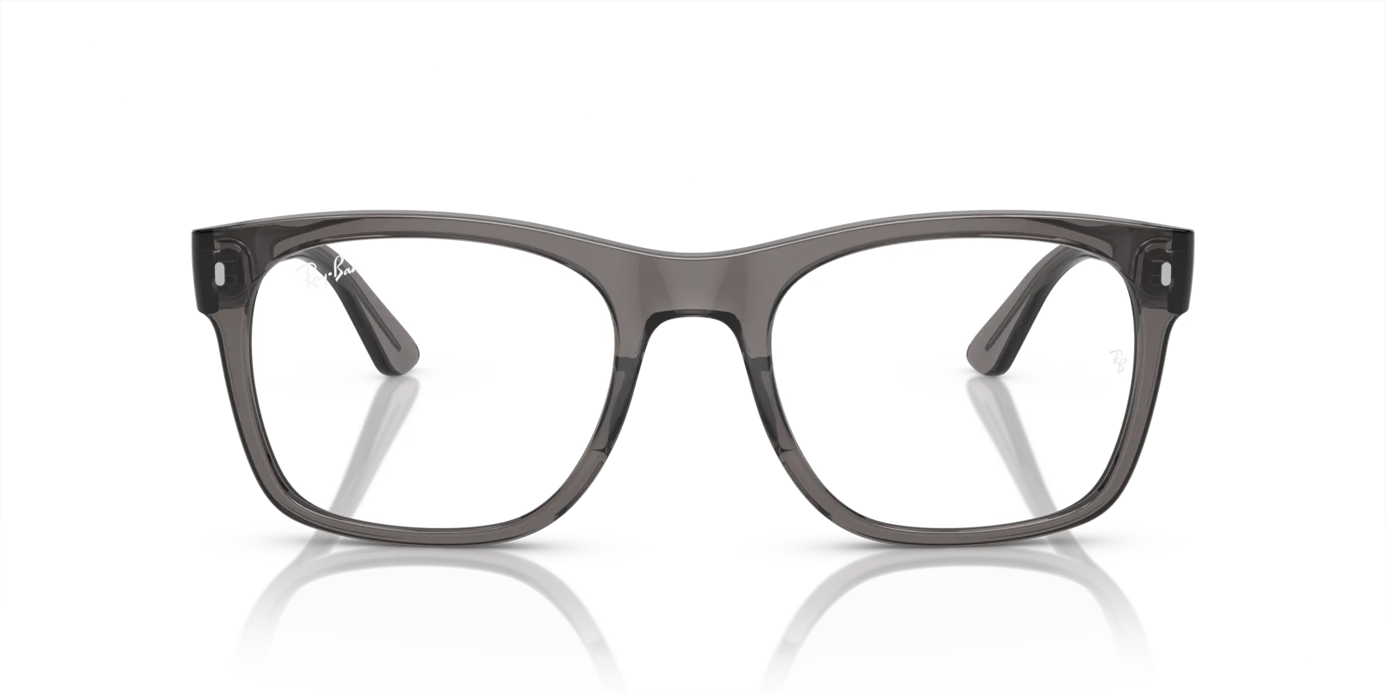 Ray - Ban RX7228 8257 Montature da vista Acetato Grigio Trasparente Squadrata Normale - immagine 3
