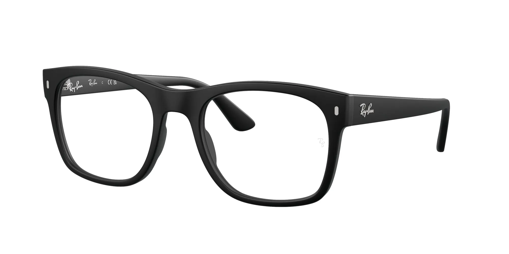 Ray - Ban RX7228 2477 Montature da vista Acetato Nero Trasparente Squadrata Normale - immagine 1