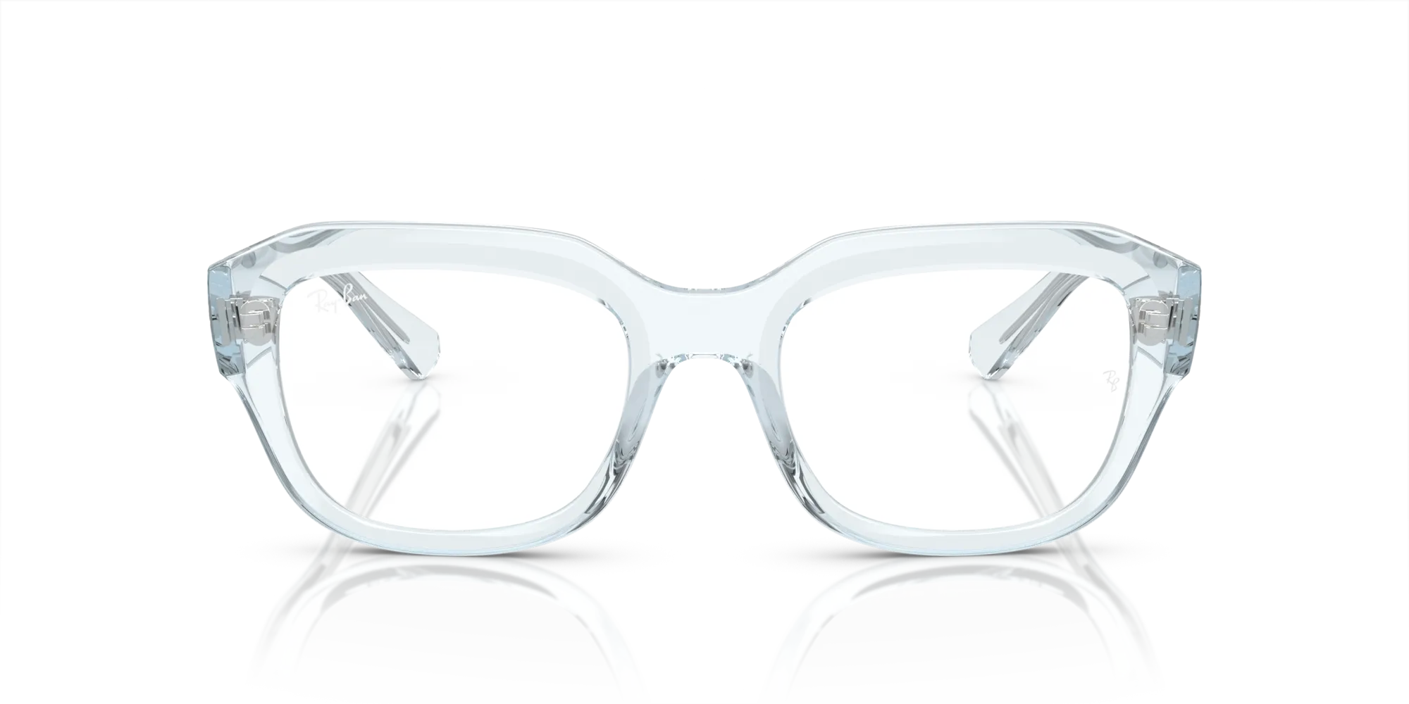 Ray - Ban RX7225 LEONID 8319 Montature da vista Iniettato Blu Trasparente Squadrata Normale - immagine 3