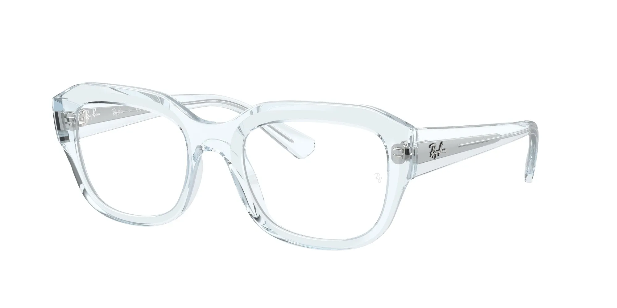 Ray - Ban RX7225 LEONID 8319 Montature da vista Iniettato Blu Trasparente Squadrata Normale - immagine 1