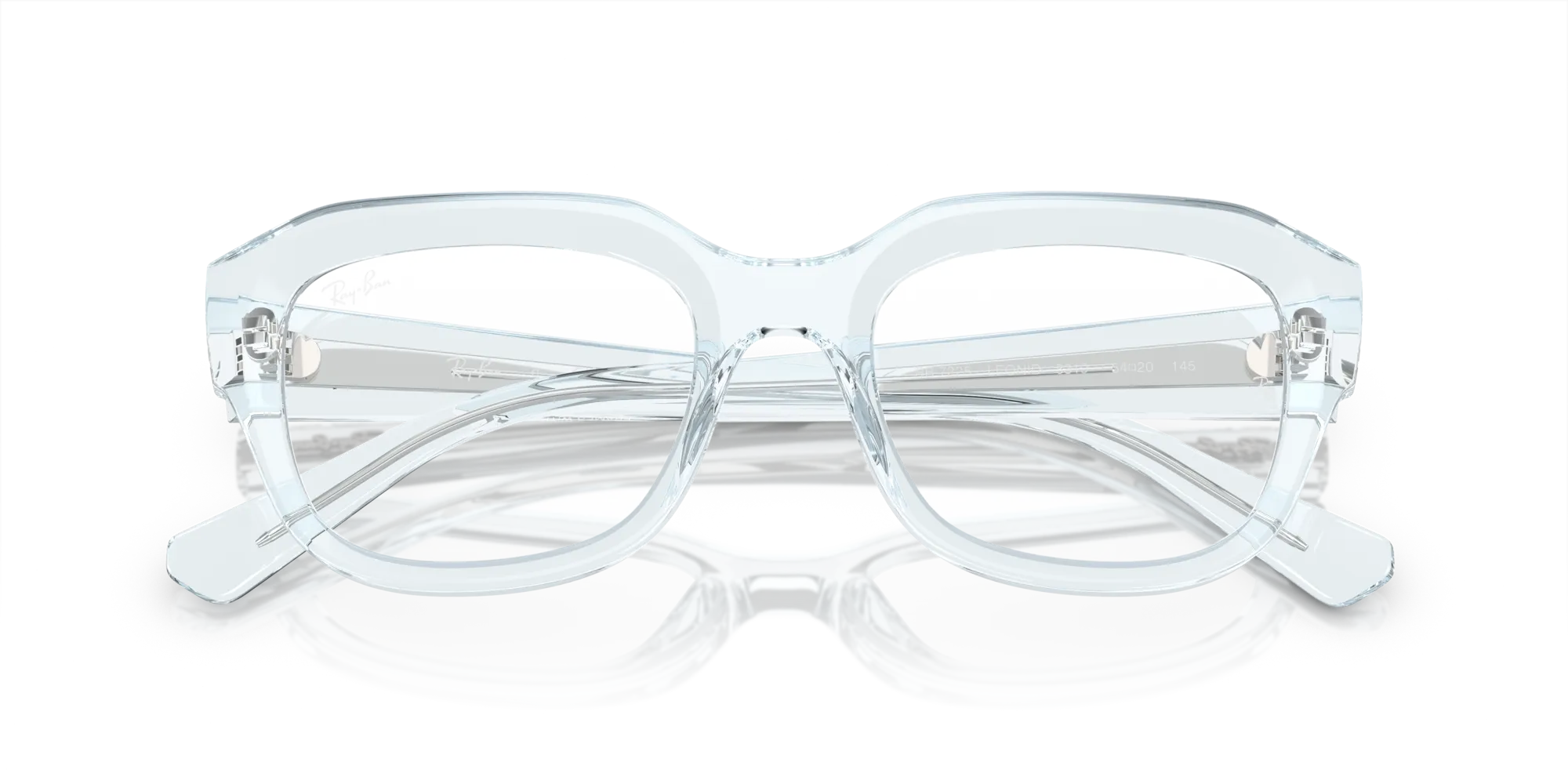 Ray - Ban RX7225 LEONID 8319 Montature da vista Iniettato Blu Trasparente Squadrata Normale - immagine 2