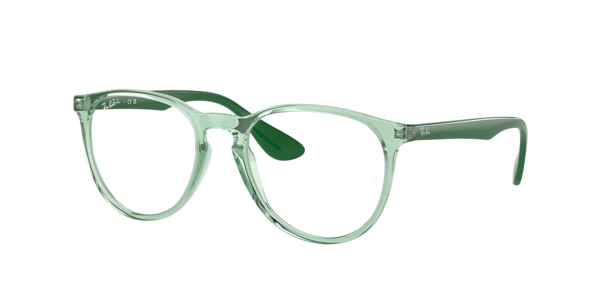 Ray - Ban RX7046 ERIKA 8340 Montature da vista Iniettato Verde Trasparente Rotonda Normale - immagine 1