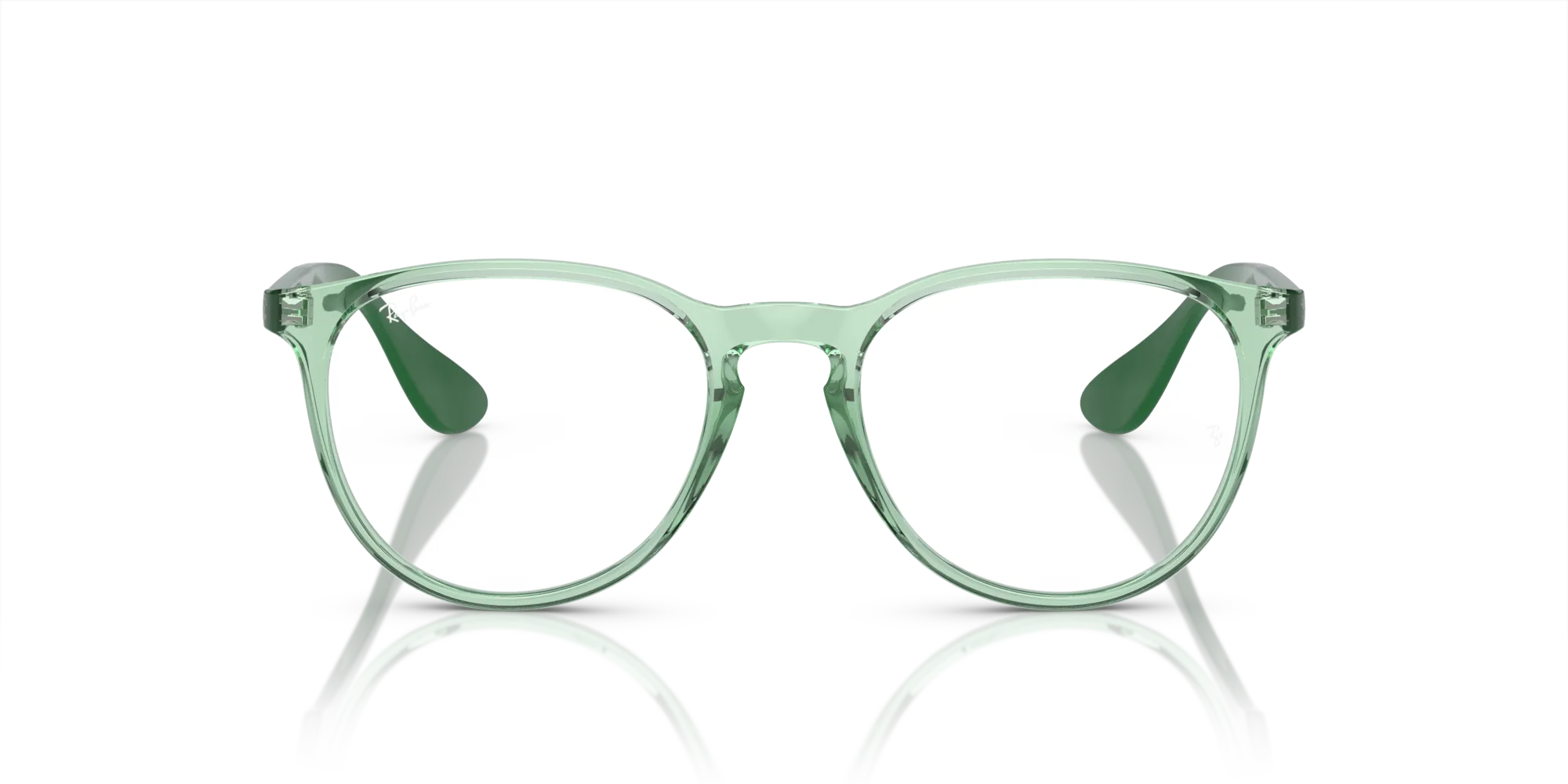 Ray - Ban RX7046 ERIKA 8340 Montature da vista Iniettato Verde Trasparente Rotonda Normale - immagine 3