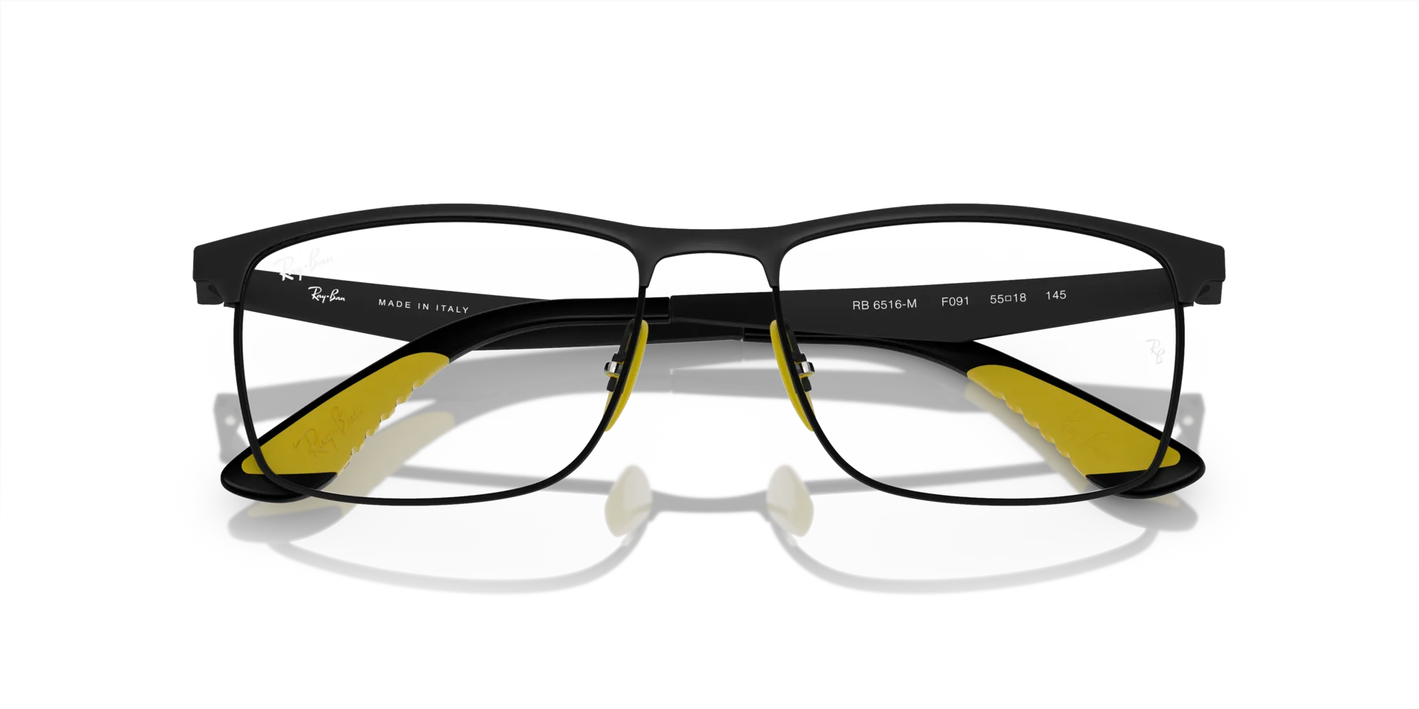Ray - Ban RX6516M F091 Montature da vista Metallo Nero Trasparente Squadrata Normale - immagine 2