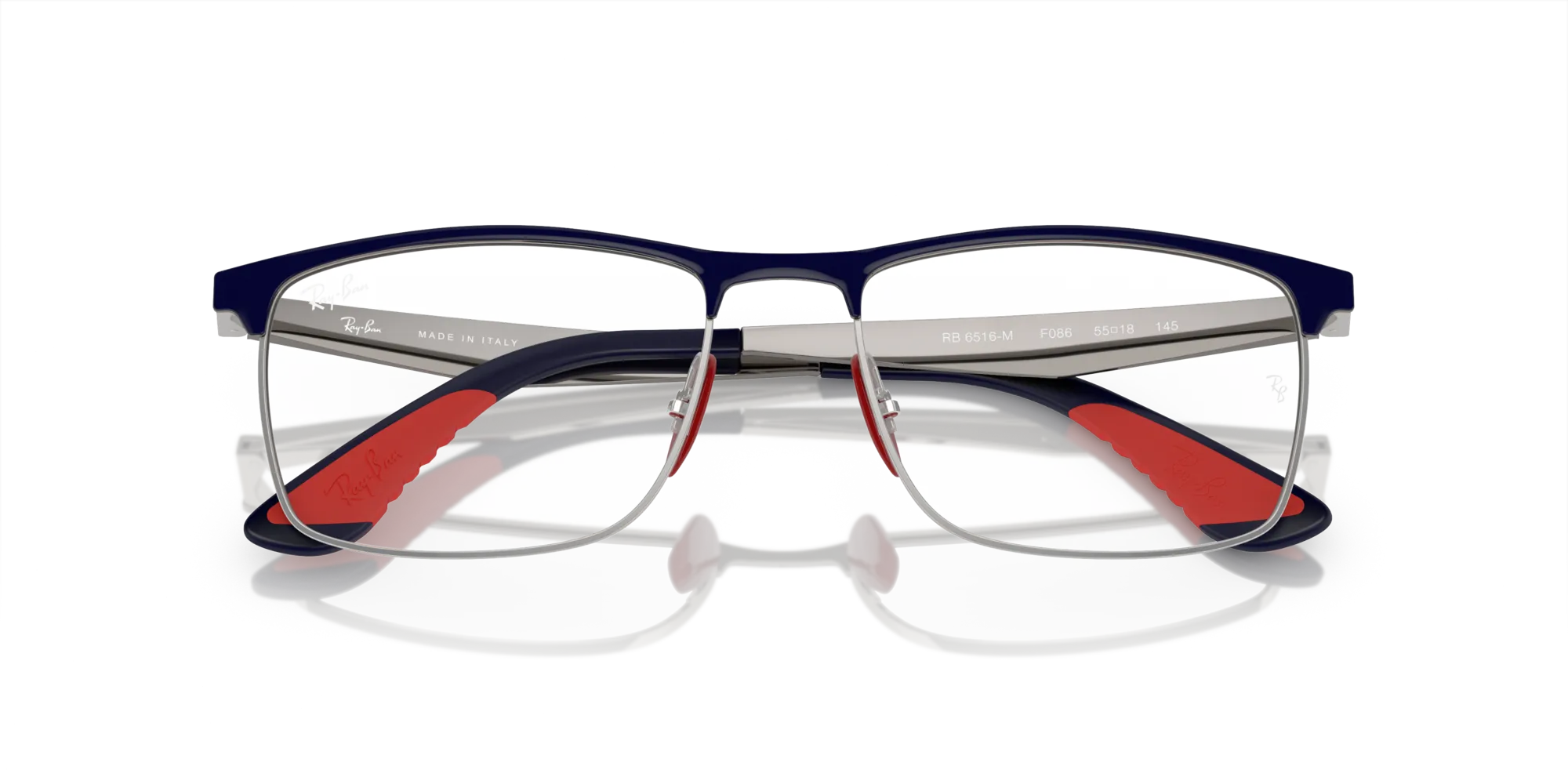 Ray - Ban RX6516M F086 Montature da vista Metallo Blu Trasparente Squadrata Normale - immagine 2