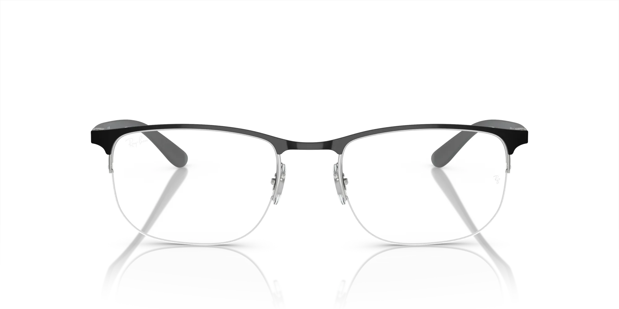 Ray - Ban RX6513 3163 Montature da vista Metallo Nero Trasparente Geometrica Normale - immagine 3