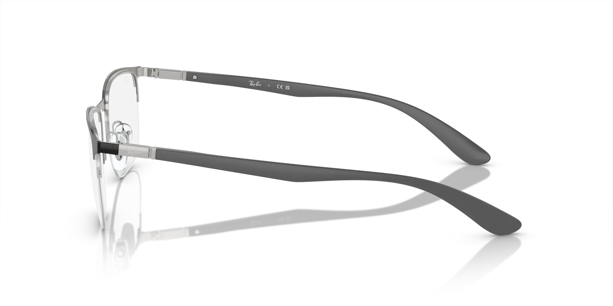 Ray - Ban RX6513 3163 Montature da vista Metallo Nero Trasparente Geometrica Normale - immagine 4