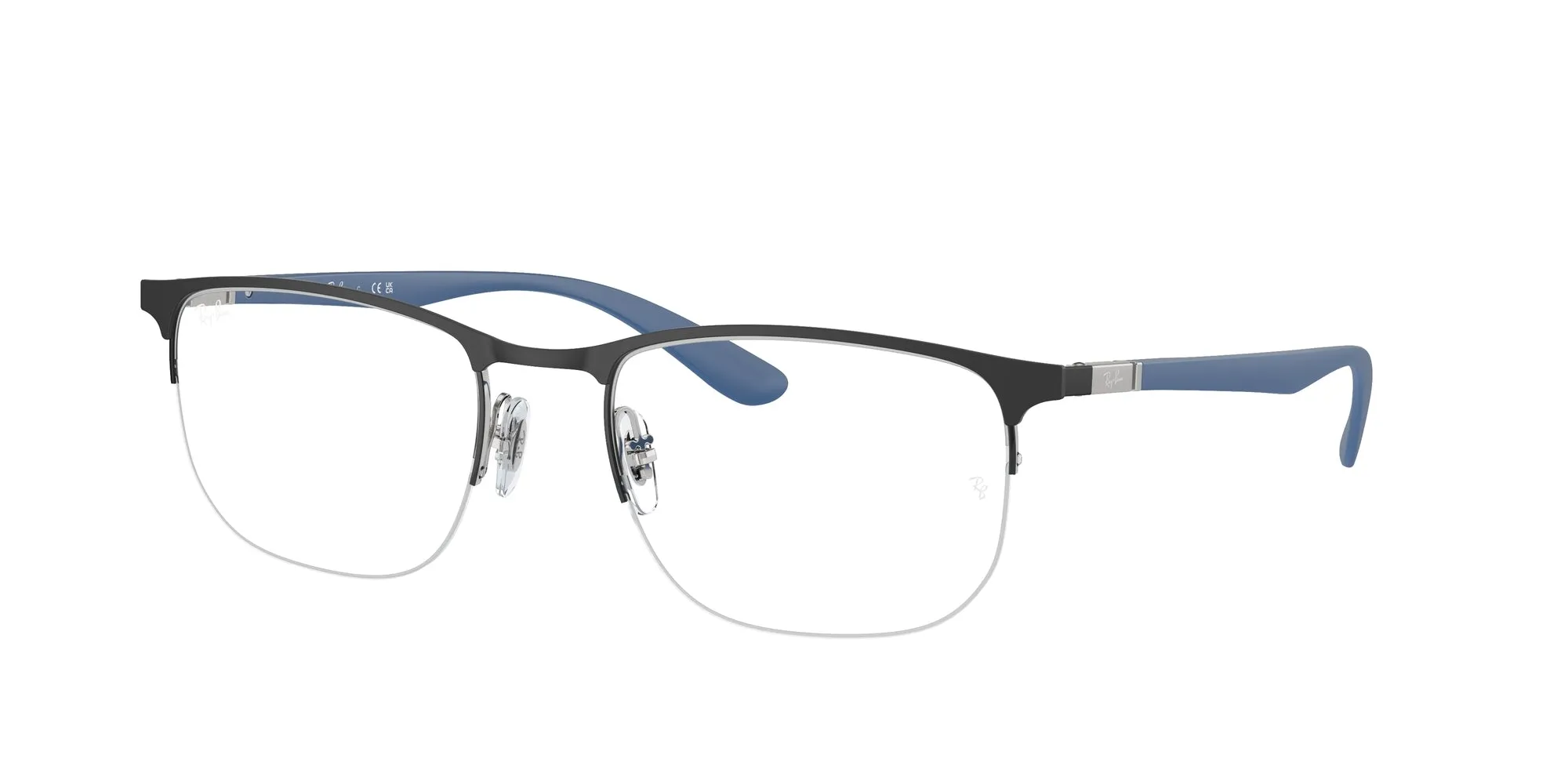 Ray - Ban RX6513 3161 Montature da vista Metallo Nero Trasparente Geometrica Normale - immagine 1