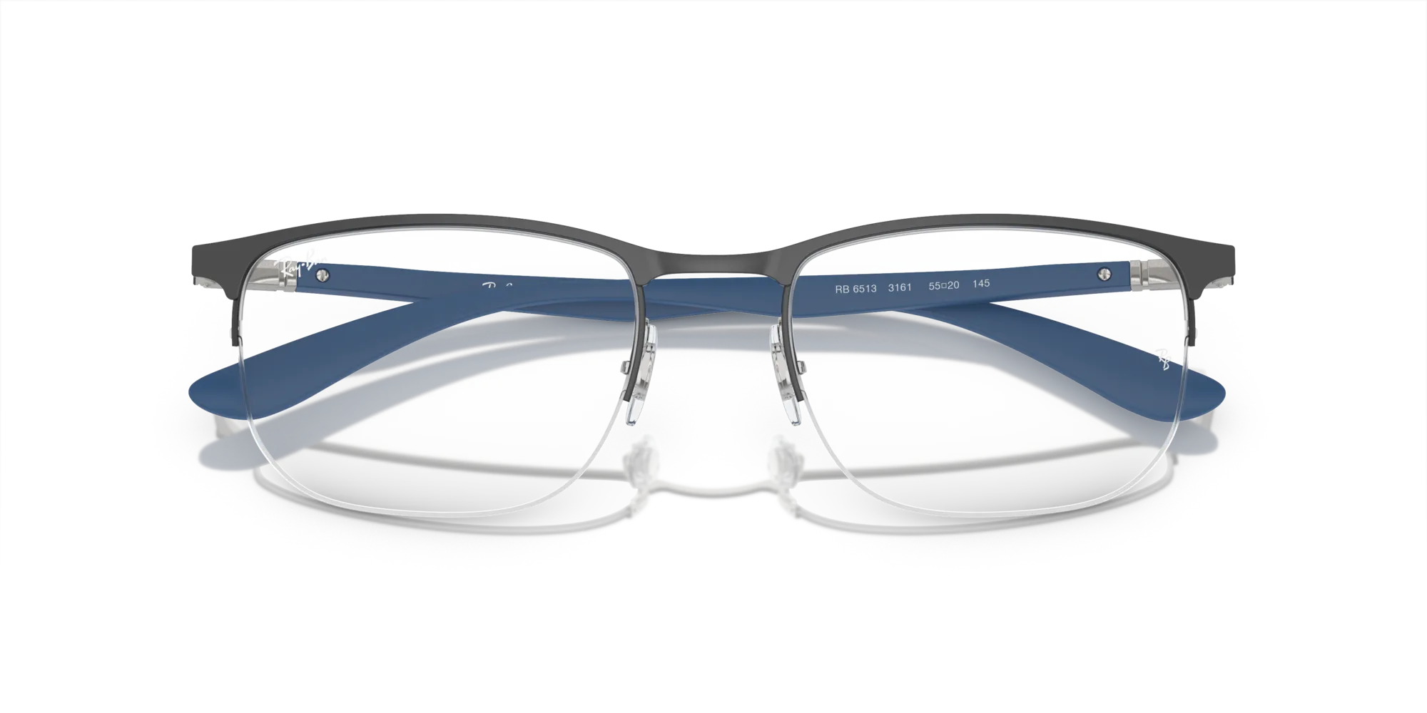 Ray - Ban RX6513 3161 Montature da vista Metallo Nero Trasparente Geometrica Normale - immagine 2