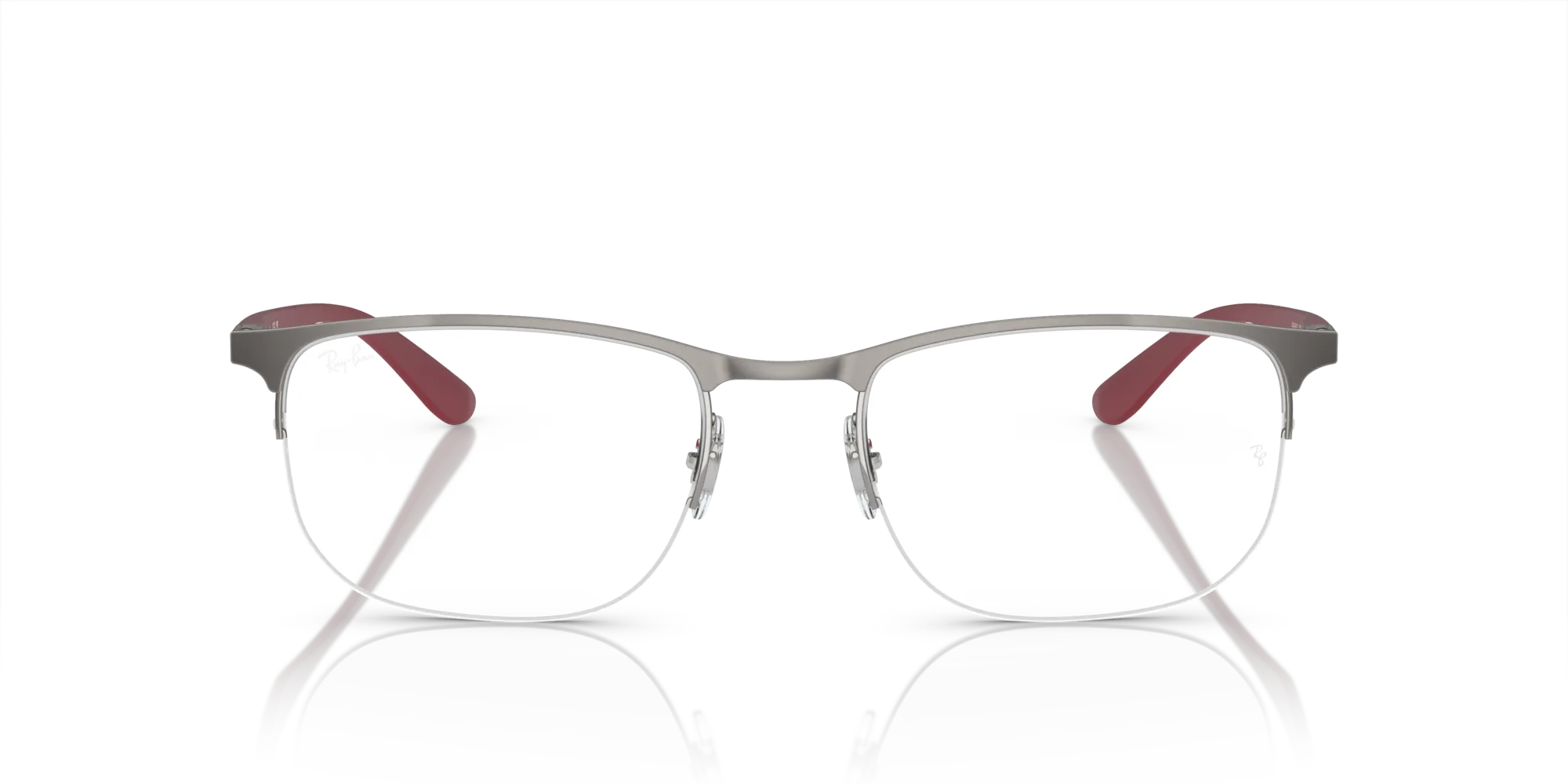 Ray - Ban RX6513 3135 Montature da vista Metallo Grigio Trasparente Geometrica Normale - immagine 3