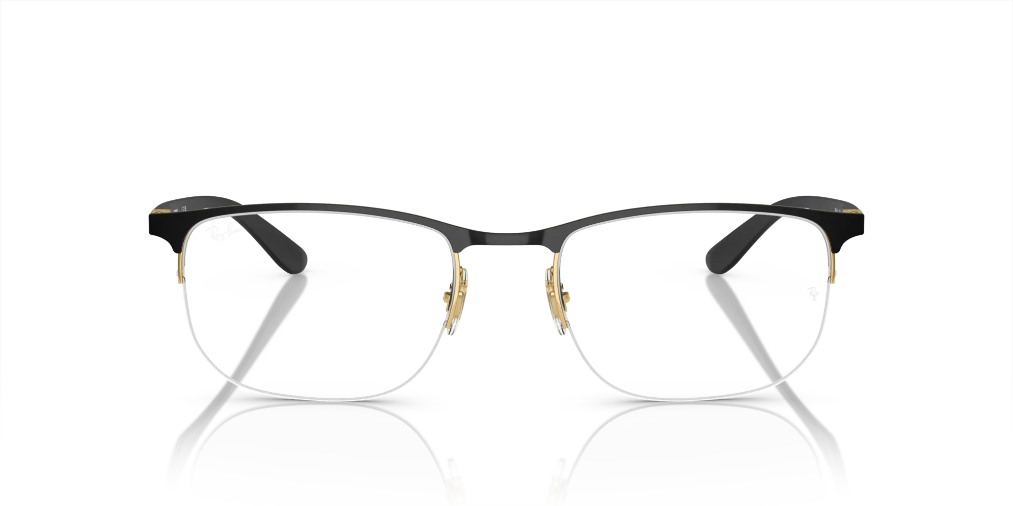 Ray - Ban RX6513 2890 Montature da vista Metallo Nero Trasparente Geometrica Normale - immagine 3