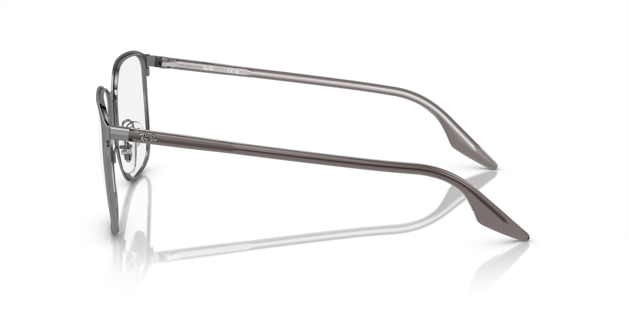 Ray - Ban RX6512 2553 Montature da vista Metallo Grigio Trasparente Squadrata Normale - immagine 4