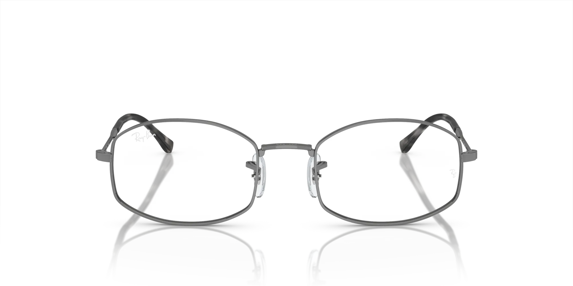 Ray - Ban RX6510 2502 Montature da vista Metallo Grigio Trasparente Pillow Normale - immagine 3