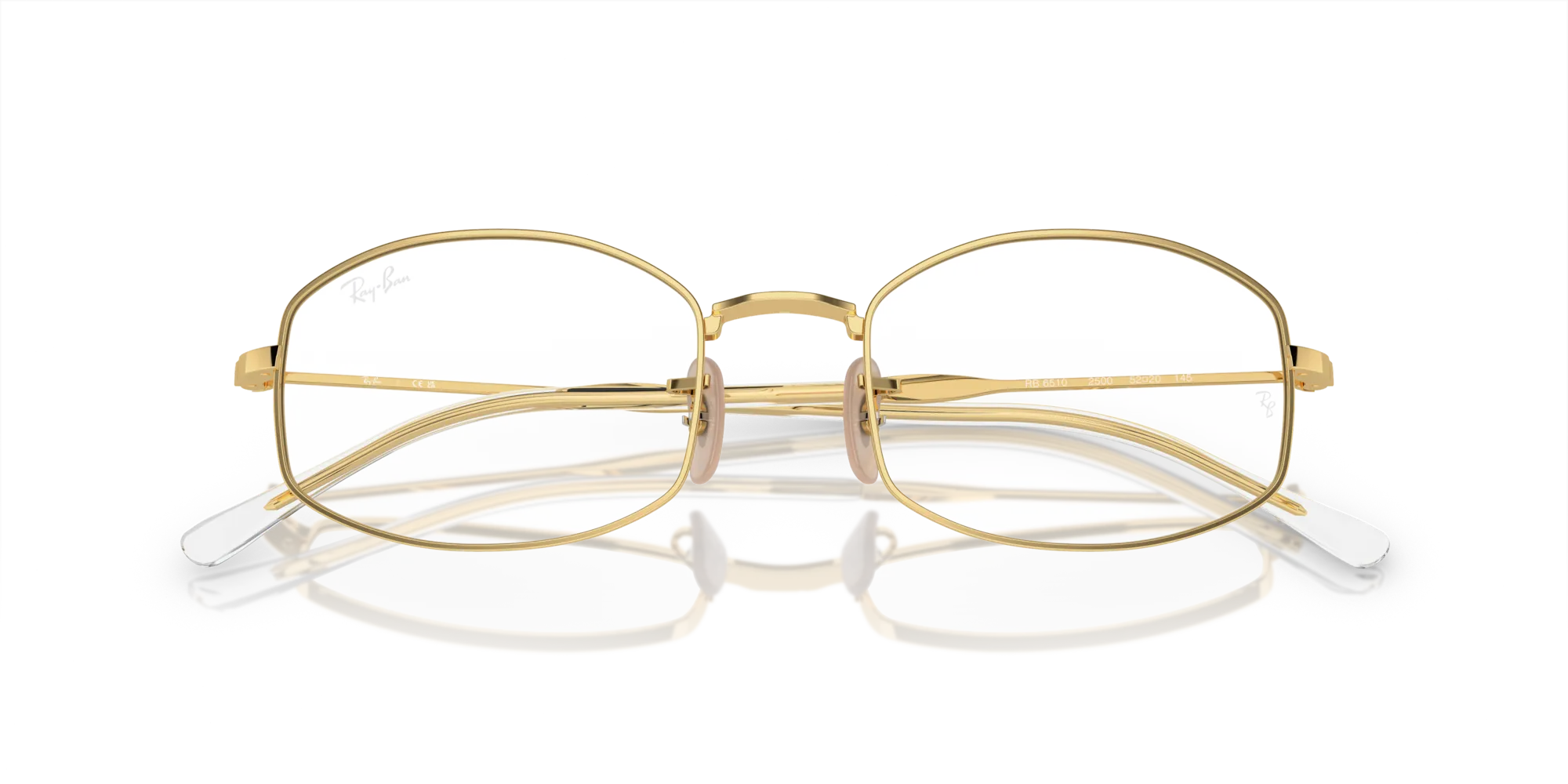 Ray - Ban RX6510 2500 Montature da vista Metallo Oro Trasparente Pillow Normale - immagine 2